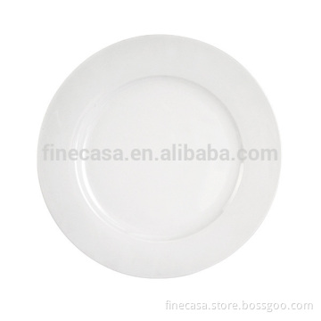 10.5 Inches Luxury Fine White Porcelain Wholesale Bulk White Dinner Plate
